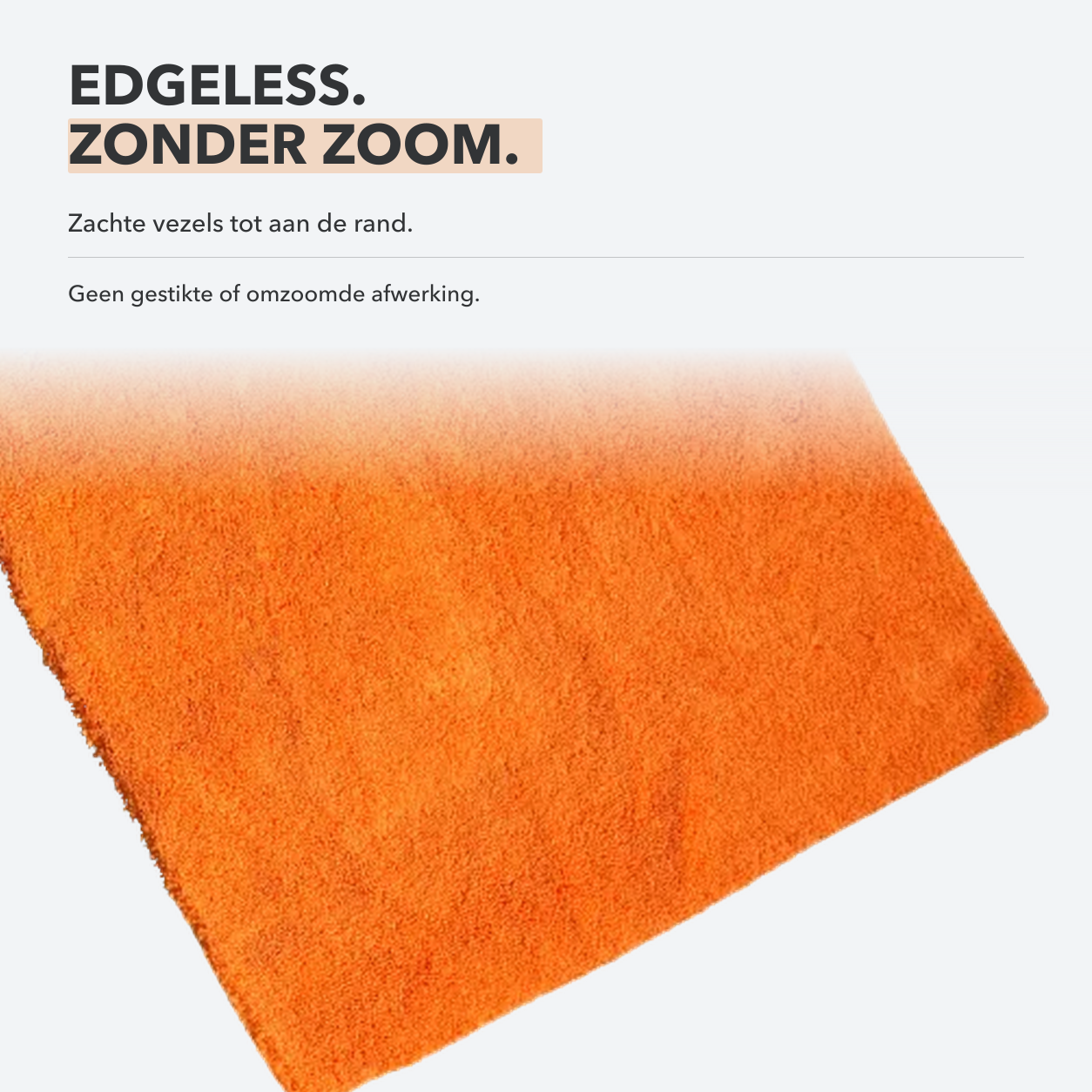 Randloze Carmotec microvezeldoek zonder gestikte zoom