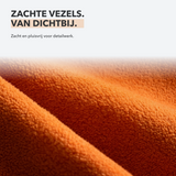 Close-up van de zachte, pluisvrije vezels van de Carmotec microvezeldoek