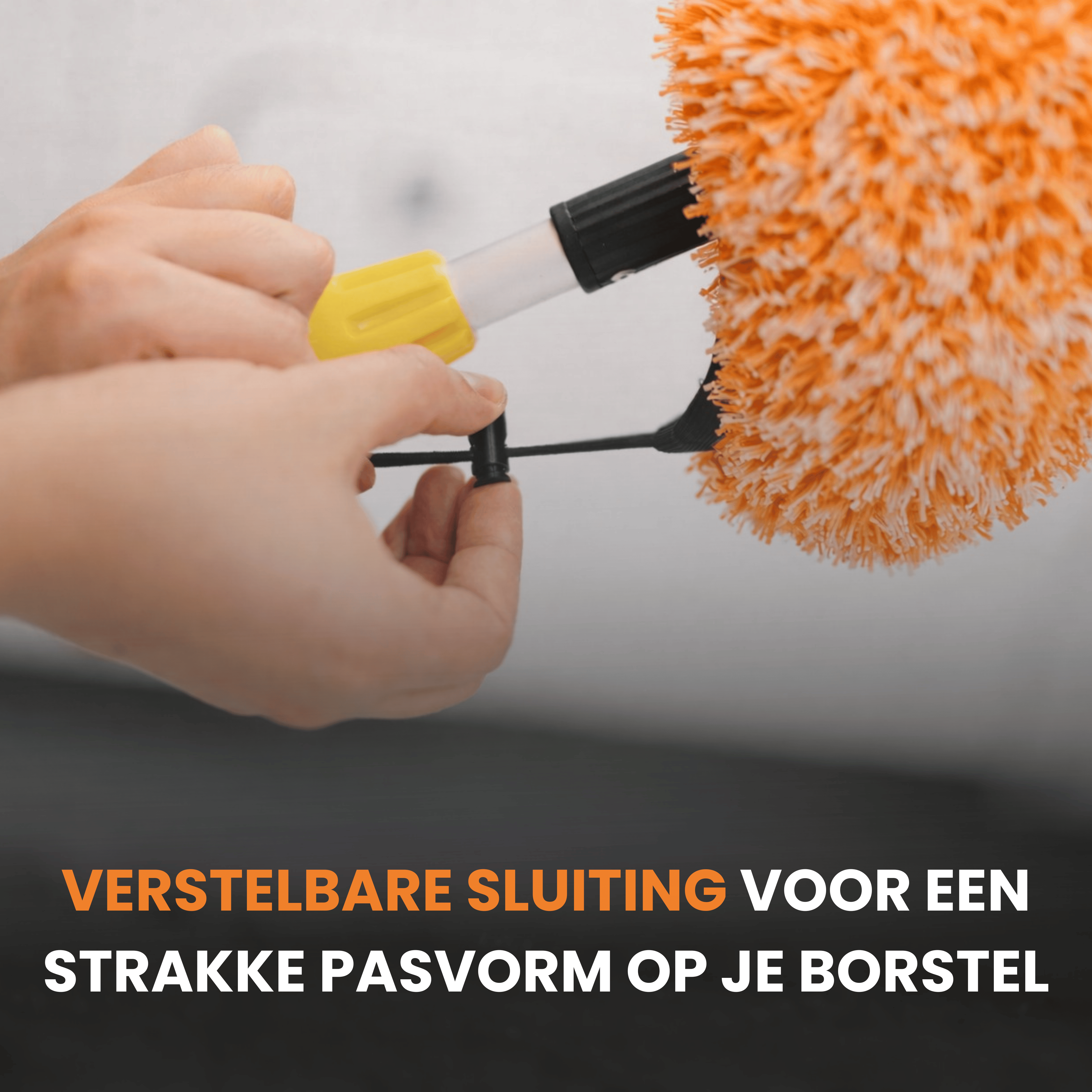 Carmotec Borstel-overtrek op verlengsteel met wasemmer – camper wassen van dak tot onderkant