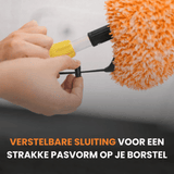 Carmotec Borstel-overtrek op verlengsteel met wasemmer – camper wassen van dak tot onderkant