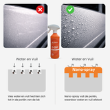 Carmotec C-Coat Nanospray water- en vuilafstotend effect – beschermde camperlak met parelend water