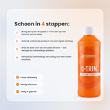 Carmotec C-Trim kitrandreiniger – stap-voor-stap instructie voor het reinigen van kitranden