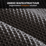 Carmotec Glasdoek wafelstructuur close-up – gegarandeerd streeploos resultaat voor ramen