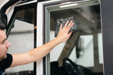 Carmotec Glasreiniger met glasdoek – camper raam streeploos schoon poetsen