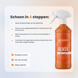 Carmotec Glass glasreiniger – stap-voor-stap instructie voor streeploos reinigen van camperramen