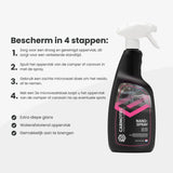 Gebruiksaanwijzing Carmotec Nanospray – camper of caravan beschermen in 4 stappen