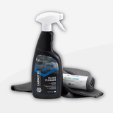 Carmotec Raam Kit – Glasreiniger en glasdoek voor streeploos schone ramen camper en caravan