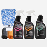 Carmotec Wassen en Beschermen pakket – Nanospray, Insectenreiniger, Shampoo met washandschoen en droogdoek